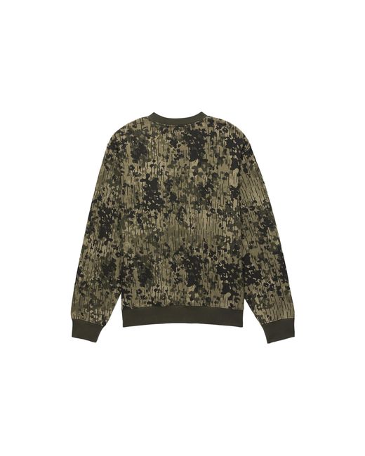 Vans Green Rain Camo Crew Sweatshirt for men