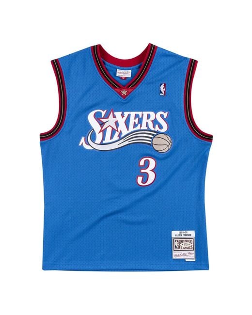 Mitchell & Ness Blue X Nba Philadelphia 76Ers 1999-2000 Swingman Jersey 'Allen Iverson 3' for men