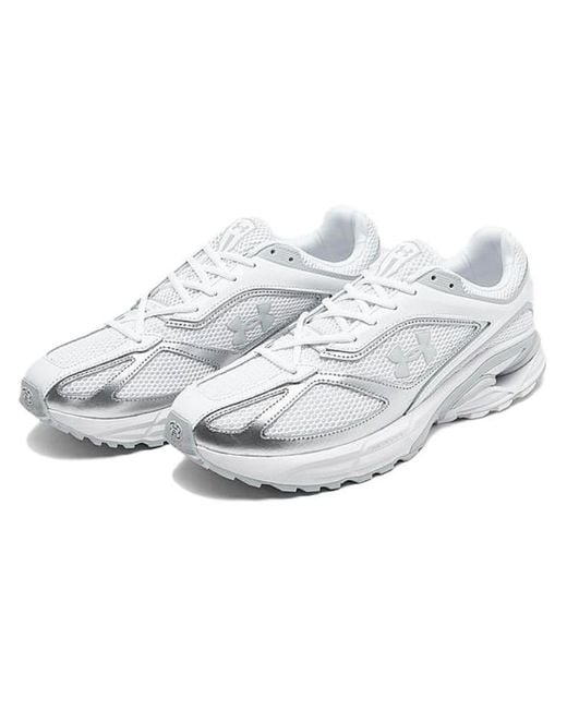 Under Armour White Hovr Apparition Metallic' for men