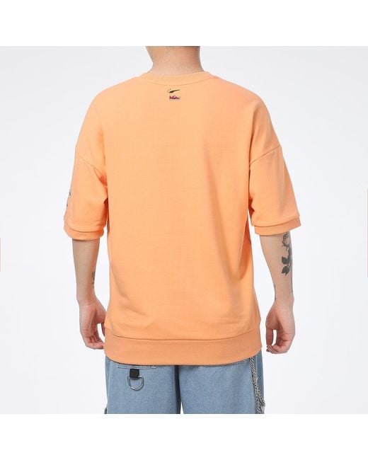 PUMA Orange Logo Essentials T-Shirt for men