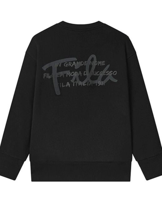 Fila Black Logo Sweater for men