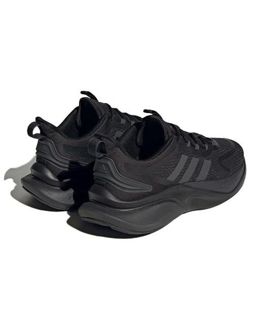 Adidas Black Alphabounce Plus Carbon' for men