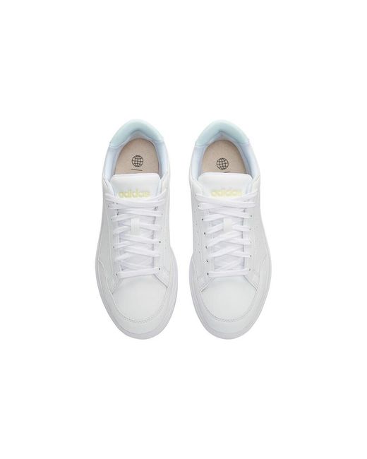 Adidas White (Wmns) Nova Court Lifestyle Vegan Shoes Almost'