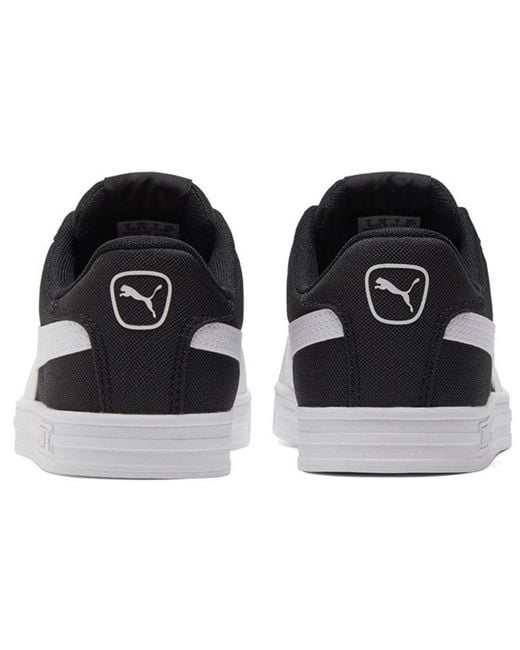 PUMA Black Smash Vulc Retro Casual Skateboarding Shoes for men