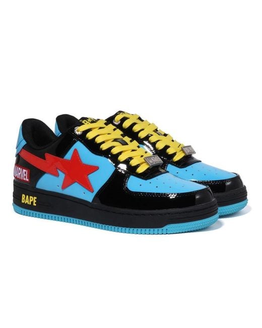 A Bathing Ape Blue X Marvel Comics Bape Sta Low 0Zxshm191907J-Bkk