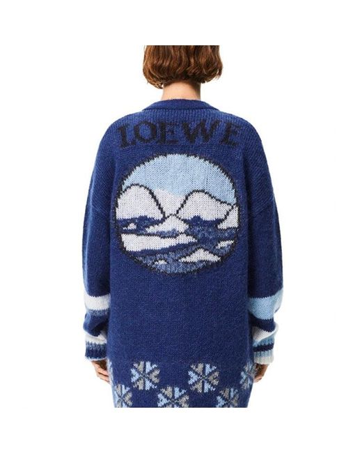 Loewe Blue (Wmns) Ss21 Large Multi-Color Cardigan
