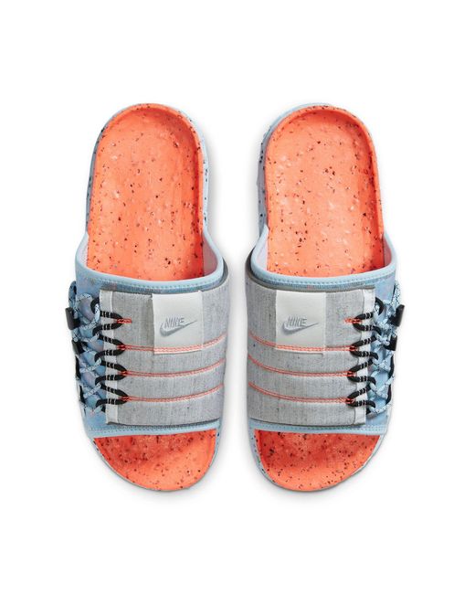 nike asuna crater slide black