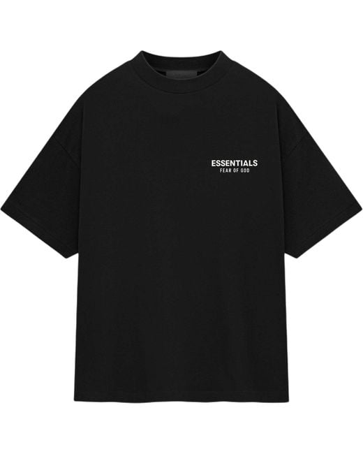 Fear Of God Black Jersey Crewneck Tee for men