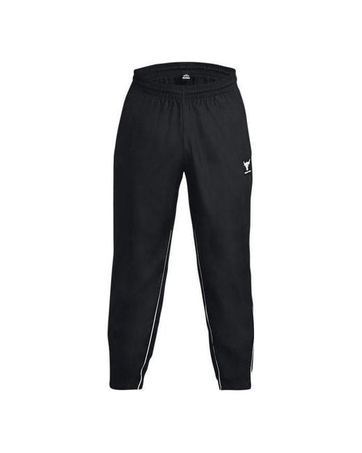 Under Armour Black Project Rock Woven Pants for men