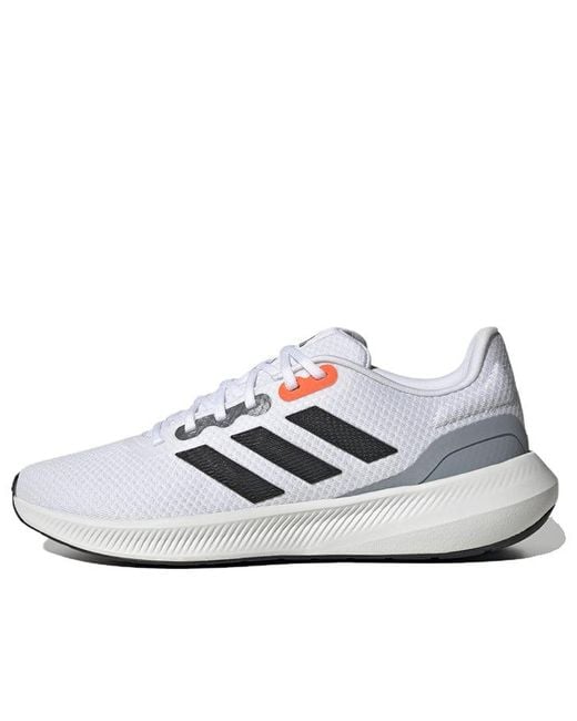Adidas White Runfalcon Wide 3 Running Shoes for men