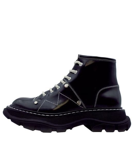 McQueen Black (Wmns) Tread Slick Boot