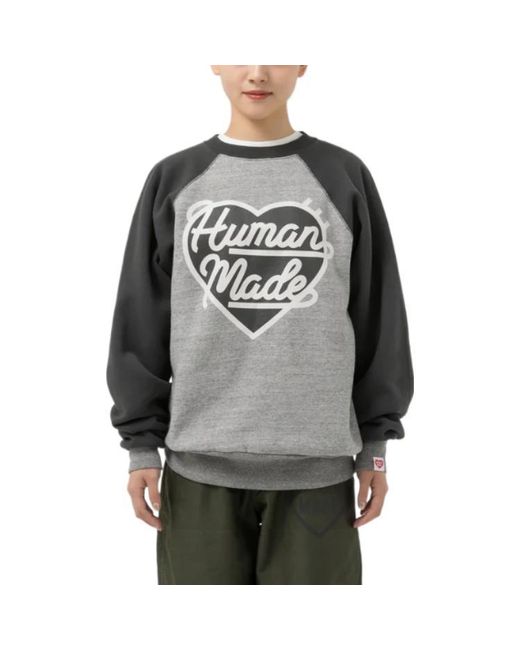 Human Made Gray Heart Sweatshirt for men