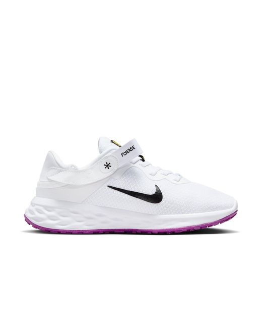 Nike White (Wmns) Revolution 6 Flyease Next Nature