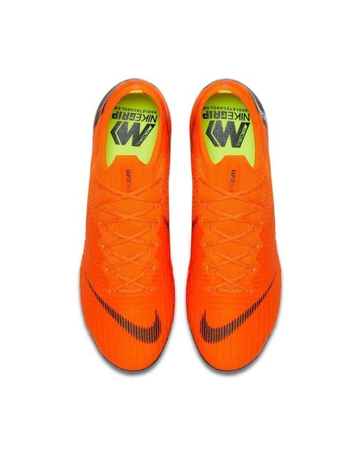 Nike Orange Mercurial Vapor 12 Elite Ag Pro for men