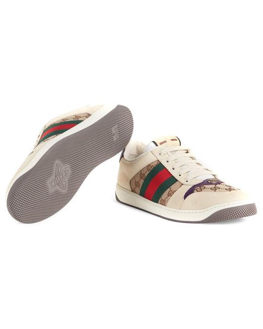 Gucci Natural Screener Gg Sneaker Dark' for men