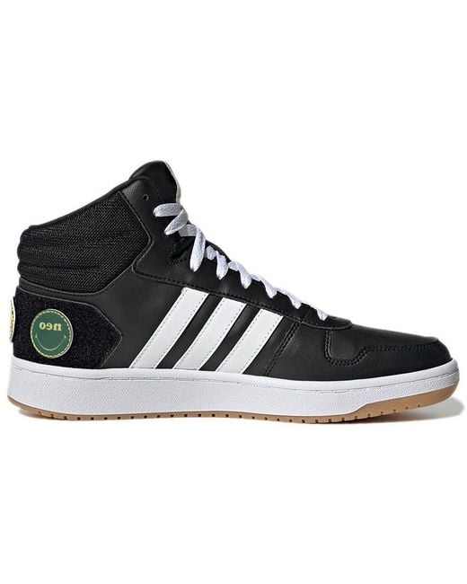 Adidas Black Hoops 2.0 Mid for men