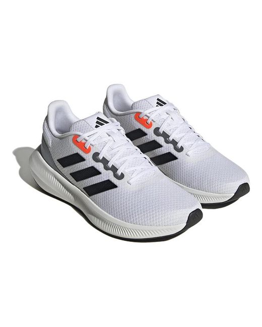 Adidas White Runfalcon Wide 3 Running Shoes for men