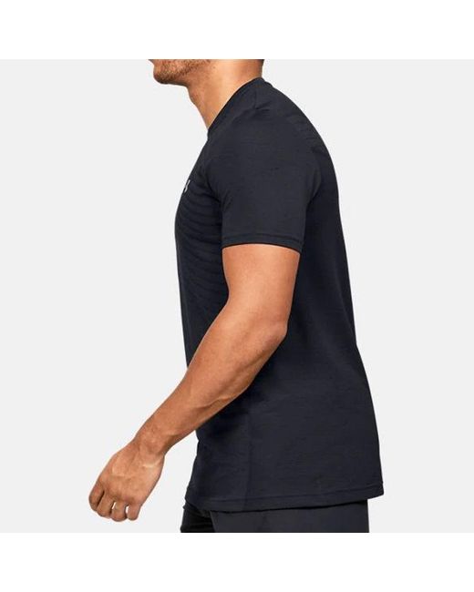 Under Armour Blue Seamless Wave Short Sleeve for men