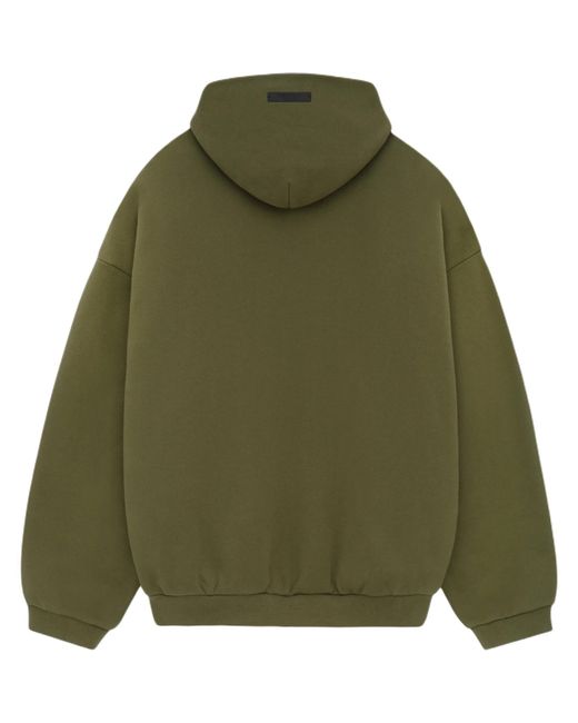 Fear Of God Green Fleece Hoodie 'Military' for men