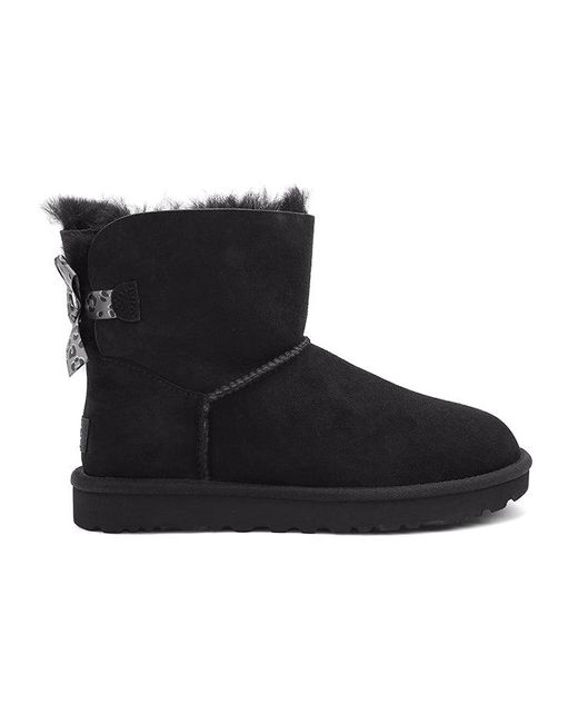 Ugg Black (Wmns) Mini Bailey Bow Ii Exotic Boot
