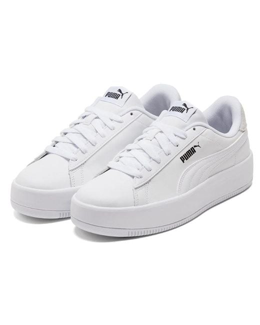 PUMA White (Wmns) Lily Platform Leather