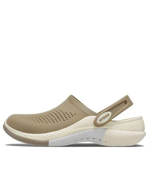 CROCSTM Brown Literide 360 Ombre Marbled Clogs 'Khaki Bone' for men