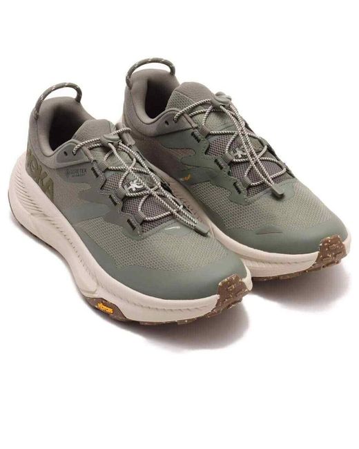 Hoka One One Brown Transport Gore-Tex 'Slate Oat Milk' for men