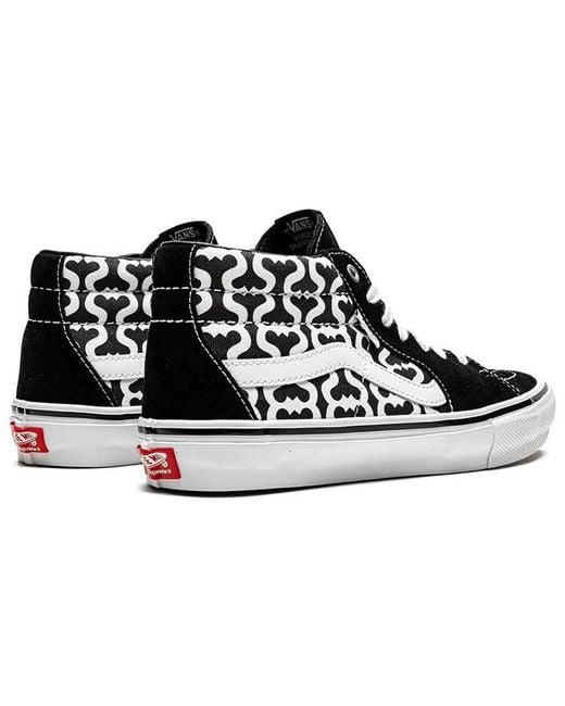 Vans Black Supreme X Grosso Mid 'Monogram S for men