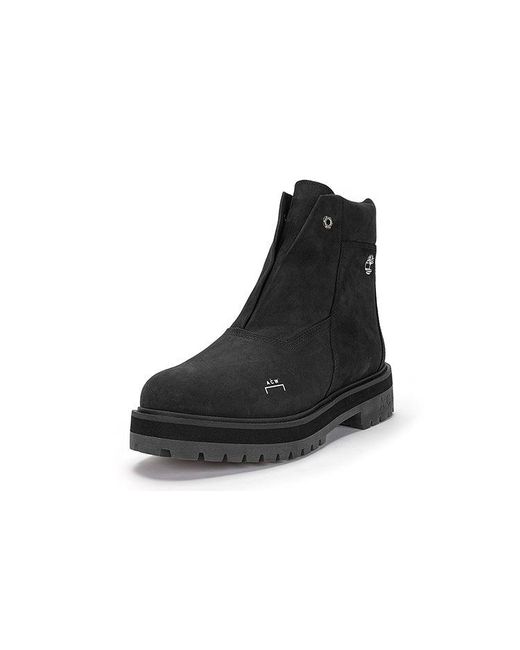 Timberland Black X A Cold Wall 6 Inch Premium Side Zip Boot 'Jet Nubuck' for men