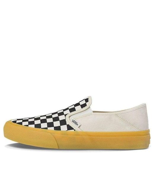 Vans White Slip-On Casual Low Tops Skateboarding Shoes for men