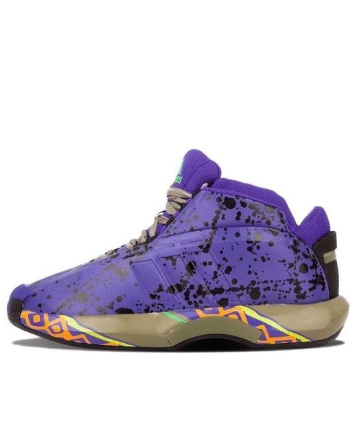 Adidas Purple Crazy 1 All-Star 'Blapur Black1 Vivgrn' for men