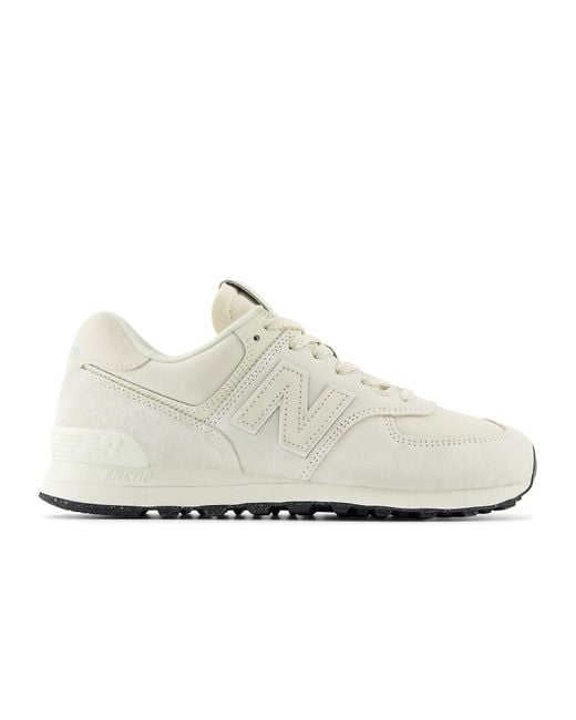 New Balance White 574 'Cream' for men