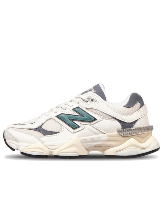 New Balance White 9060 'New Spruce' for men