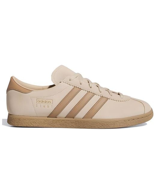 Adidas Brown Originals Stadt Shoes 'Cream' for men