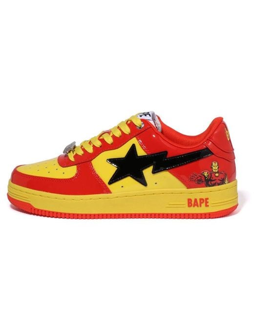 A Bathing Ape Red (Wmns) X Marvel Bape Sta