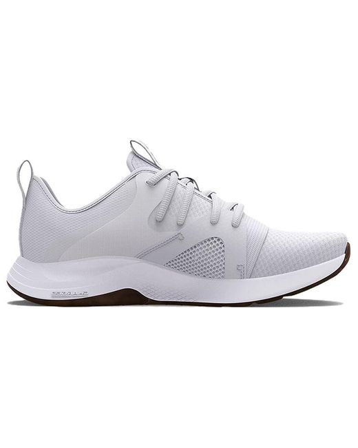 Under Armour White (Wmns) Charged Breathe Lace Tr