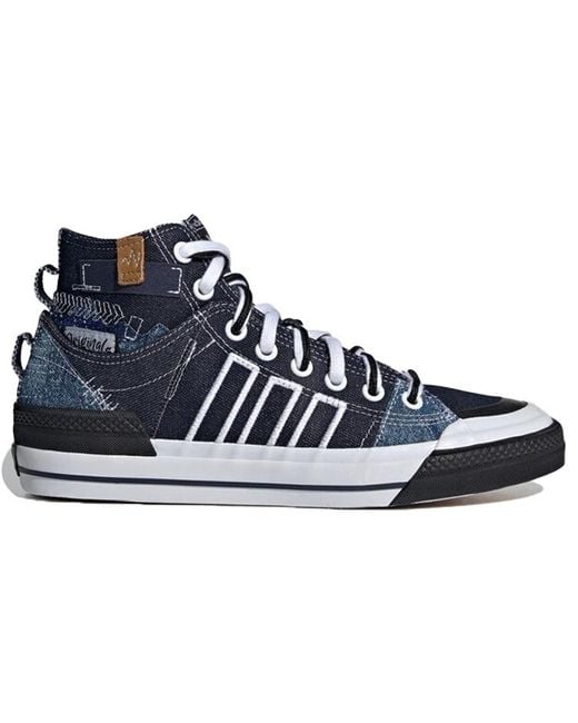 Adidas Blue Nizza Hi Dl for men
