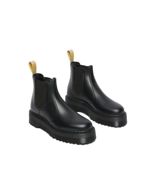 Dr. Martens Black Dr.Martens Vegan 2976 Quad Chelsea Boots