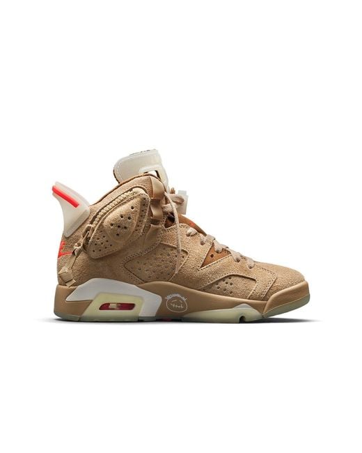 Nike Brown 6 Retro X Travis Scott 'British Khaki' for men