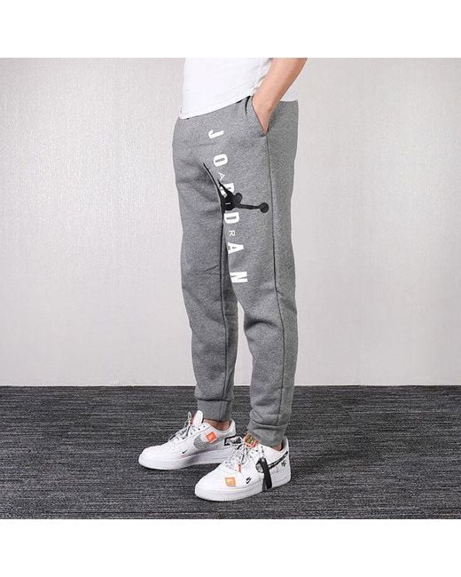Nike Gray Air Jumpman Sports Pants/Trousers/Joggers Cd5873-071 for men