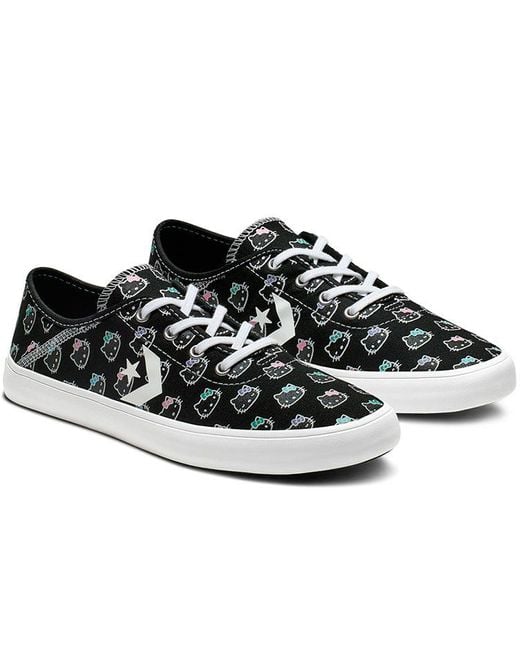 Converse Black (Wmns) Hello Kitty X Costa Low