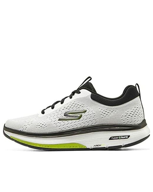 Skechers White Go Walk Arch Fit Workout Walker Lime' for men