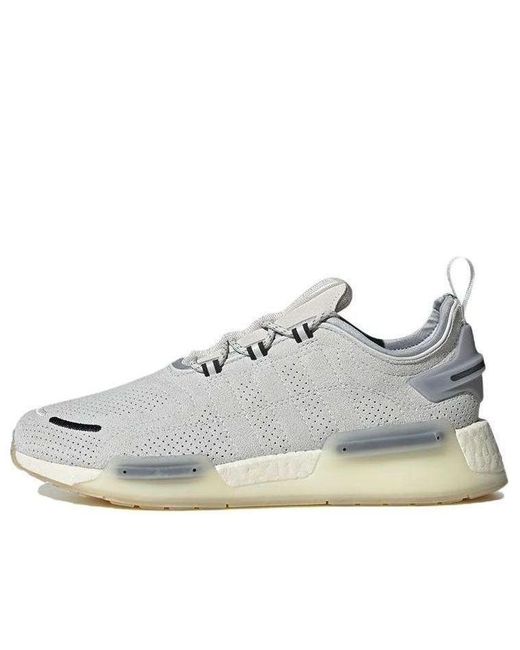 Adidas White Nmd_R1 V3 Halo' for men