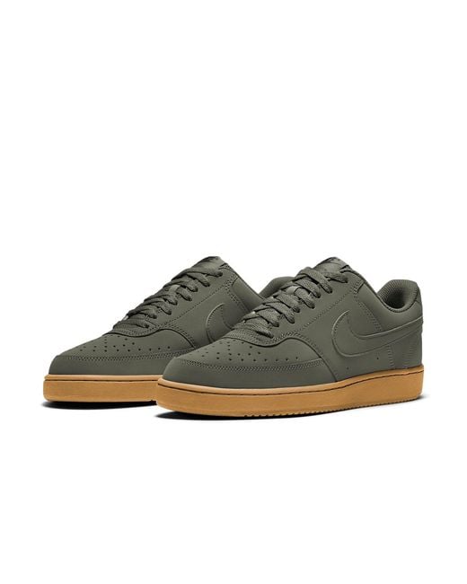 Nike Brown Court Vision Low Dark for men