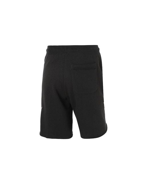 Nike Black Lacing Breathable Logo Sports Shorts for men