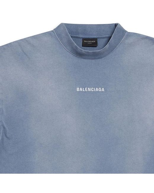Balenciaga Blue Back T-Shirt Medium Fit