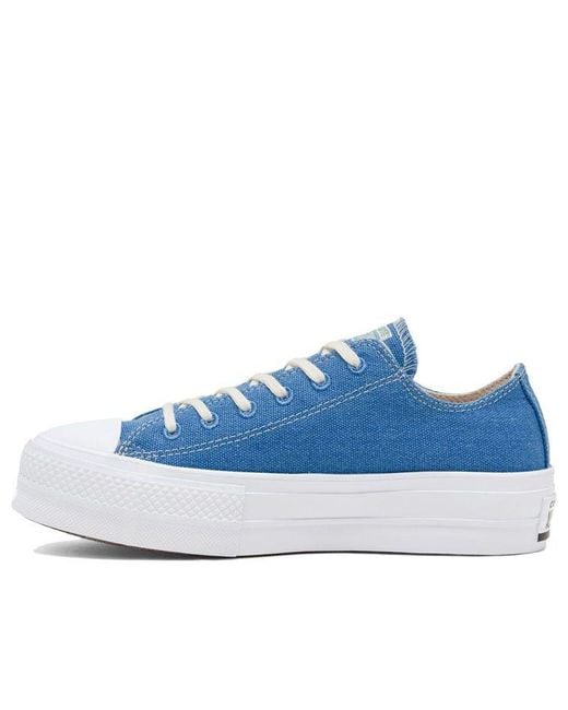 Converse Blue (Wmns) Renew Cotton Chuck Taylor All Star Platform Low 'Coast'