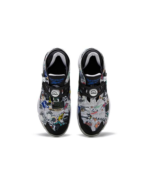 Reebok Blue Pump Court 'Sticker City for men
