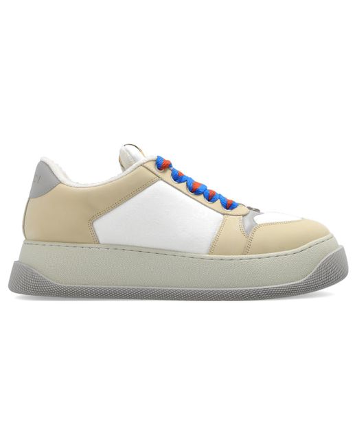 Gucci White Screener gg Leather Sneakers for men