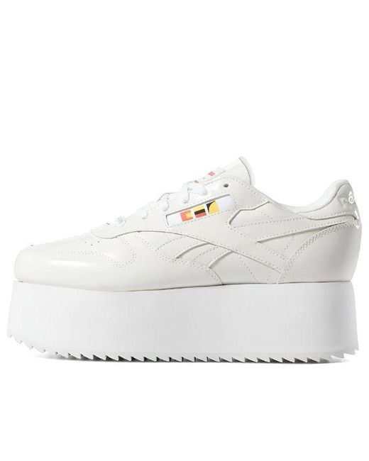 Reebok Gigi Hadid X Classic Leather Triple Thick Sole Casual Skateboarding  Shoes White | Lyst